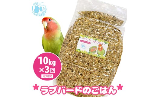 【3ヶ月定期便】fuu ラブバードのごはん（10kg）