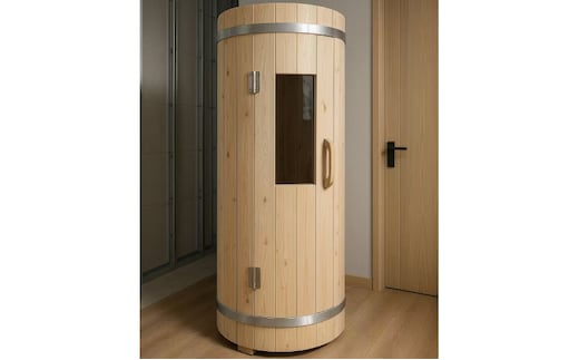 家庭用フィンランド式バレルサウナ「俺の蒸樽」※申込前に要連絡※ ヒノキ 檜 樽型