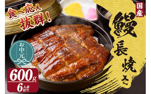 【お中元用】国産特大うなぎ長焼き３尾(約２００ｇ) 合計約６００ｇ（3538）
