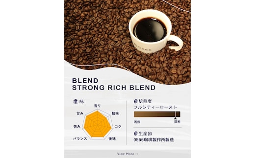 オリジナルブレンド ストロング・リッチブレンド 200g【豆のまま】（3353）