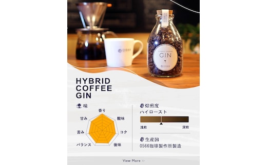ハイブリッドコーヒー ジン コルクボトル150g【豆のまま】（3388）