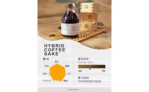 ハイブリッドコーヒー 和酒 コルクボトル150g【粉に挽く】（3375）