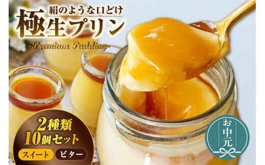 【お中元用】極生プリン 2種10個セット（3559）