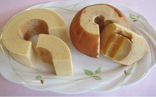 本生バーム＆丸ごとりんごクーヘンセット スイーツ バウムクーヘン お菓子 焼菓子 チョコレート 果物 フルーツ 林檎 リンゴ 