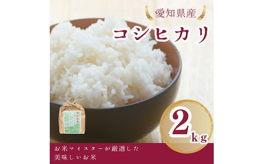 愛知県産 コシヒカリ 2kg｜米 お米 コメ こめ おにぎり 弁当 愛知県 美浜町 新米 ※北海道・沖縄・離島への配送不可