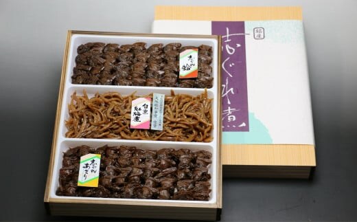 白魚紅梅煮詰合せ（白魚紅梅煮、志ぐれ蛤、志ぐれあさり）