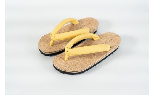 コルクサンダル〔ＳＵ〕 ＬＬサイズ イエロー