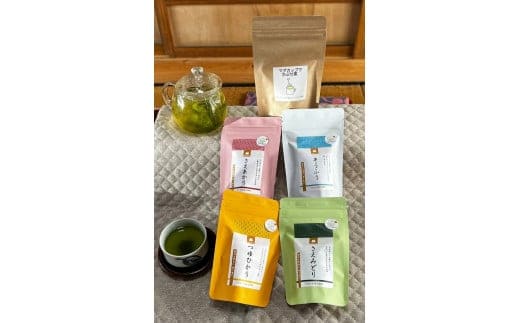 美味しい水沢かぶせ茶(緑茶)を5品種飲み比べ満喫セット