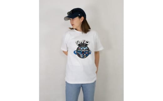 四日市市 マンホールTシャツ 白 サイズS