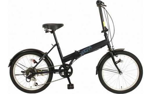 オリタタミ自転車２０インチ ６段変速 ヴェルディア ブラック