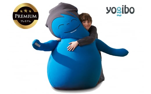 あなたをやさしく抱きしめてくれるかわいい友達。Hugibo Premium（ハギボープレミアム）アクアブルー【Yogibo ヨギボー プレミアム ビーズクッション ビーズ 座椅子 椅子 クッション ビーズソファー ビーズソファ 新生活 プレゼント インテリア 家具 ベッド ゲーム 三重県 四日市市】