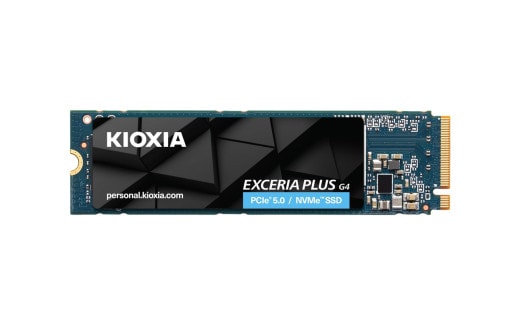 キオクシア（KIOXIA）PCIe Gen5x4 内蔵SSD EXCERIA PLUS G4 1TB NVMe M.2 Type 2280 (最大読込: 10,000MB/s)
