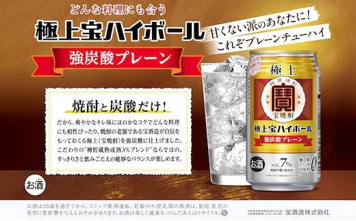 タカラ 極上宝ハイボール7% 350ml缶×24本（1ケース） 宝酒造 │ハイボール 焼酎 酎ハイ タンチュー 家飲み 晩酌 ギフト 父の日 母の日 お中元 お歳暮 お酒 おすすめ takara 日本酒類販売 三重県 四日市市 ふるさと納税