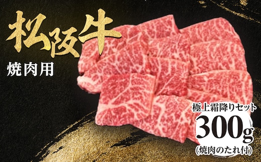 松阪牛 極上霜降り 焼肉用 300g 焼肉のたれ付 極上の柔らかさ 化粧箱入り 柔らかい 松坂牛 松阪肉 高級ブランド牛 イチボ ハネシタ ロース トモサンカク 三角 ミスジ カイノミ 焼き肉 自宅用 贈答品 ギフトA4 A5 特産松阪牛 お歳暮 お中元 牛肉 とろける 和牛 三重県 NTY-17
