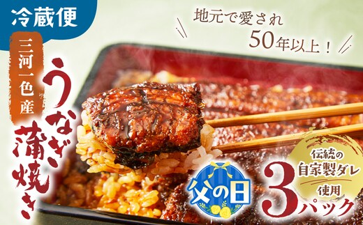 【父の日ギフト】3代目が焼く蒲焼き真空パックA 3パック 国産 うなぎ 蒲焼 鰻 ウナギ 蒲焼 国産 鰻 ウナギ うなぎ 蒲焼き うなぎ蒲焼 土用の丑の日 父の日 ギフト 三重県 多気町 UK-0106
