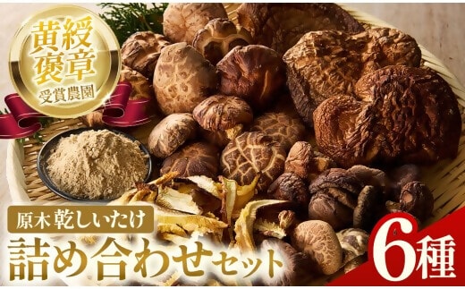 完全無農薬！ 森林栽培原木 乾しいたけ ６種 詰め合わせセット【月20個限定】 YZ-021