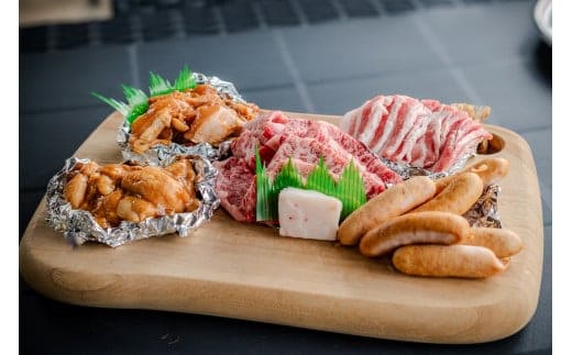 GF-15 ごかつら池ふるさと村 手ぶらでBQQ（特産松阪牛セット） 4名様用チケット