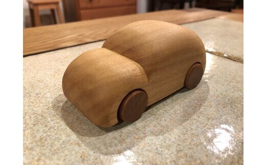 JU-01 国産木材 手づくり 木のおもちゃ ( くるま )