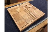 JU-02 国産木材 手づくり 木のおもちゃ ( 積み木 )