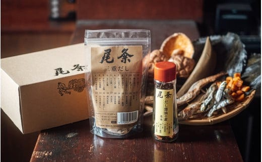 【創業150年の老舗乾物問屋】国産だしパック三重だし12袋・だし醤油の素基本 OM-01