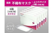 SH-02　シャープ製不織布マスク　ふつうサイズ　30枚入×6箱
