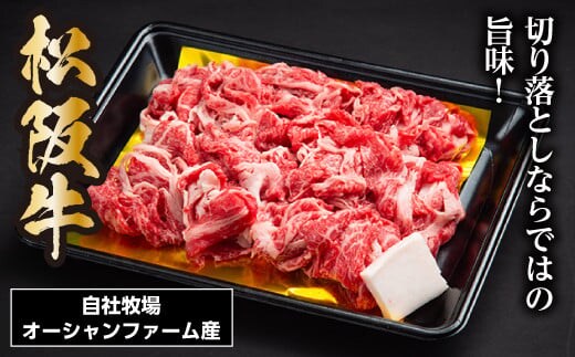 松阪牛 切り落とし 400g/ 冷凍 瀬古食品 JGAP認定 松阪肉 名産 お取り寄せグルメ 牛肉 お肉 肉 和牛 黒毛和牛 国産 国産牛 松阪牛 ブランド牛 ご自宅用 切落し モモ 肩ロース スライス肉 薄切り 家庭用 三重県 大台町 0029