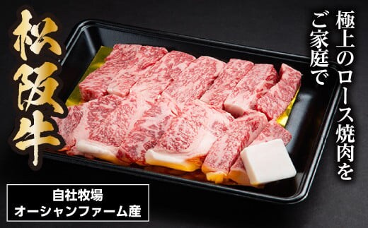 松阪牛焼肉(ロース) 500g / 松阪牛 冷凍 瀬古食品 JGAP認定 松阪肉 名産 お取り寄せグルメ 牛肉 お肉 肉 和牛 黒毛和牛 国産 国産牛 松阪牛 焼肉 焼肉用 ロース ブランド牛 家庭用 ギフト 贈答用 赤身 霜降り 産地直送 松阪 牛 三重県 大台町 0032