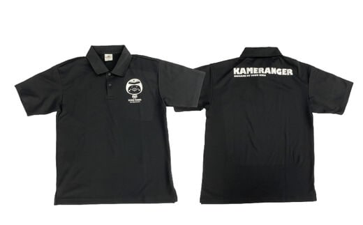 【紀宝町オリジナルデザイン】カメレンジャー アクティブポロシャツ【Sサイズ】【mrm001-1】