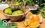 2S~L サイズおまかせ ご家庭用 極早生温州みかん 8kg (マルチ栽培・露地混合)【2023年9月下旬から10月下旬までに順次発送】【njb701】