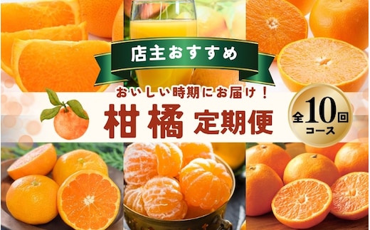 【全10回】 柑橘 定期便 石本果樹園 店主おすすめの柑橘セットを毎月お届け！ / フルーツ 果物 くだもの 柑橘 フルーツ定期便 くだもの定期便 定期便 フルーツセット くだものセット みかん ミカン 温州みかん 不知火 せとか セミノール ポンカン カラマンダリン 甘夏 清見 オレンジ ジュース みかんジュース 果実飲料 産地直送 旬 人気 おすすめ 詰め合わせ お楽しみ 三重県 紀宝町【tkb509】