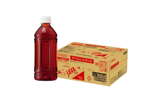 ラベルレス シンビーノ ジャワティ ストレートレッド 500ml ペットボトル×48本入 大塚食品 無糖 茶 JAVA TEA [0192]