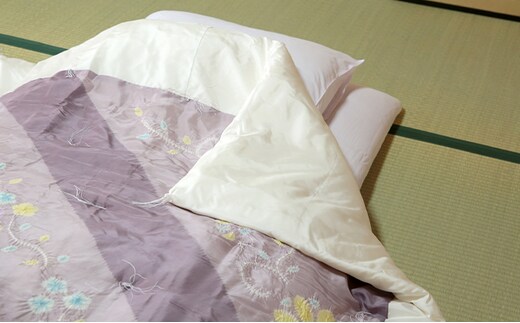 ふるさと納税限定！オリジナル近江真綿ふとん 日用品 掛け布団 布団 消臭作用 抗菌 