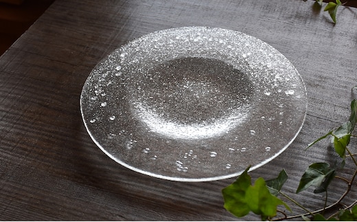 ガラス皿のお皿 1枚 大皿 ガラス皿 皿 お皿 プレート ガラス 食器 ガラス製 ガラス製品 おしゃれ かわいい 日用品 キッチン用品 キッチン 滋賀 滋賀県 米原市