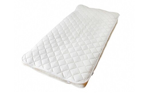 「ウォッシャブルウールベッドパット」セミダブル 近江布団 寝具 ベットパット 抗菌消臭機能 