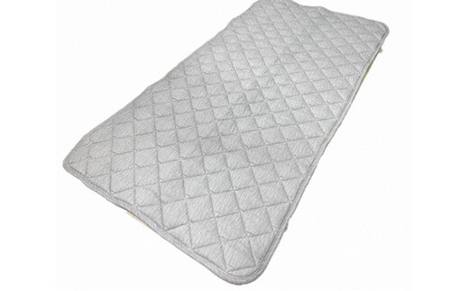 「琵琶湖の敷パット」ダブル 近江布団 寝具 敷きパット 伝統技術 グレー