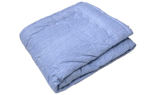 「琵琶湖の肌ふとん」シングル 近江布団 寝具 掛け布団 伝統技術 グレー