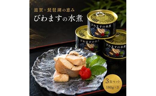 ビワマスの水煮 3缶セット 魚貝類 加工食品 