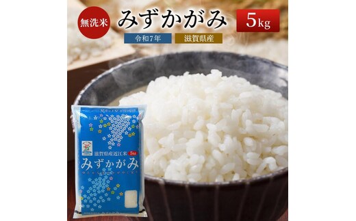 【令和7年産新米】滋賀県産 みずかがみ BG無洗米 5kg お米