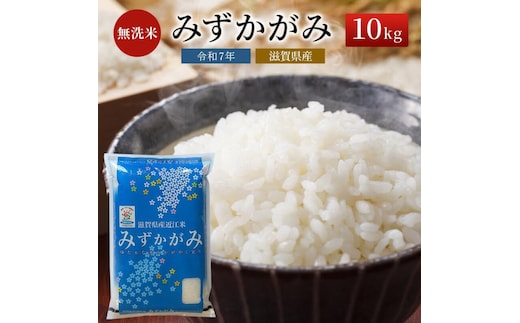 【令和7年産新米】滋賀県産 みずかがみ BG無洗米 10kg 無洗米 お米 こめ おこめ 白米