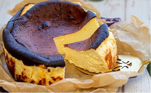 希少！とよ坊かぼちゃんのクリーミィ半熟チーズケーキ（バスク風） お菓子 洋菓子 