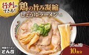 京都福知山 特製ラーメンとん吉のしょうゆラーメン (10食分)【fc-DD011】【京都福知山 特製ラーメンとん吉】