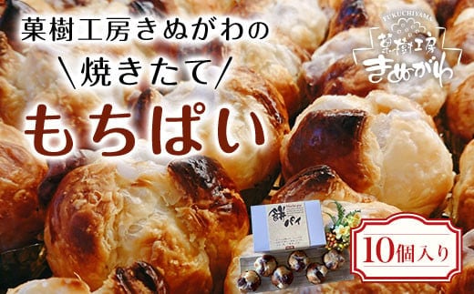 菓樹工房きぬがわの焼きたてもちぱい10個 ふるさと納税 パン パイ包み 餅 京都府 福知山市 ※沖縄・離島は配送不可
