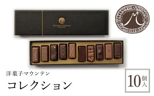 洋菓子マウンテン コレクション / スイーツ 洋菓子 チョコレート ショコラ ショコラティエ ボンボンショコラ ガナッシュ プラリネ 一口サイズ 10個入 ギフト プレゼント 福知山市 京都府 FCEA002