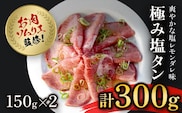 肉ソムリエ監修!極み塩タン150g×2  ふるさと納税 タン 塩タン タン塩 肉 お肉 人気 詰め合わせ 京都府 福知山市
