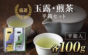 JA京都にのくに 特選玉露・煎茶 平箱セット (玉露100g・煎茶100g・各1袋 )【fc-CR005】【京都丹の国農業協同組合】