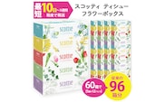 スコッティ ティシュー フラワーボックス 250組 (5箱×12パック・計60箱)【fc-AS002-A】【日本製紙クレシア株式会社】
