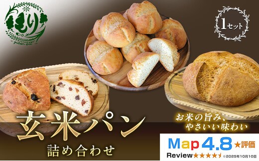 【ふるさと納税限定】玄米パン3種セット 玄米カンパーニュ（1個） 玄米パン（4個） 玄米パンフルーツ（1本） 1セット 玄米パン カンパーニュ グルテンフリー 国産米 小麦不使用 アレルギー対応 京都府 京田辺市