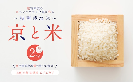 京都府京田辺市産 京と米 ヒノヒカリ 2kg (2kg×1袋) R7年度産 お米 米 こめ コメ 精米 白米 ごはん ご飯 弁当 おにぎり 真空 長期保存 防災 京田辺市 京都府 kt2026