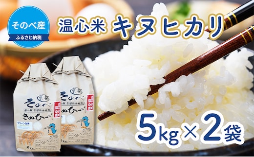 米 キヌヒカリ 5kg ×2袋 そのべ産 温心米 2025年度産 お米 10kg 単一原料米 きぬひかり 丹波 精米 白米 こめ コメ 京都 