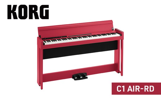 C1 AIR-RD ピアノ 電子ピアノ デジタルピアノ 電子楽器 日本製 RH3鍵盤 Bluetooth対応 88鍵盤 レッド